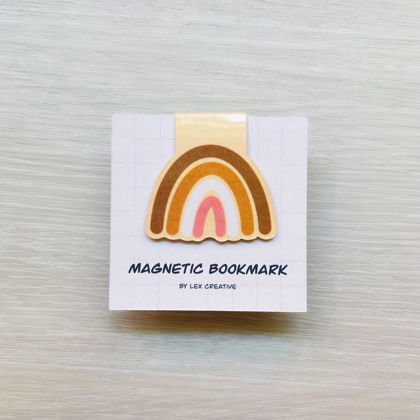Muted Rainbow Magnetic Bookmark