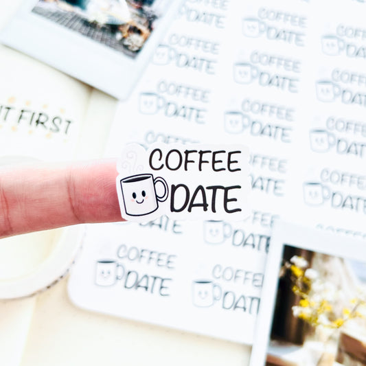 Coffee Date Journal Sticker Sheet