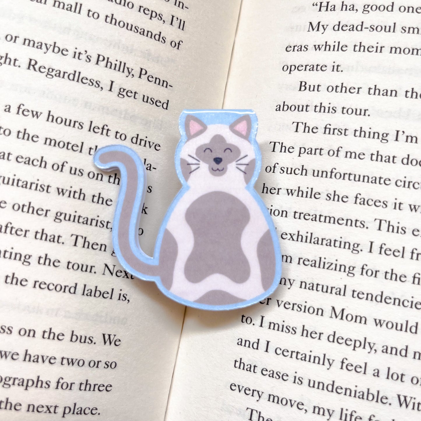 Brown "Alfie" Kitty Magnetic Bookmark