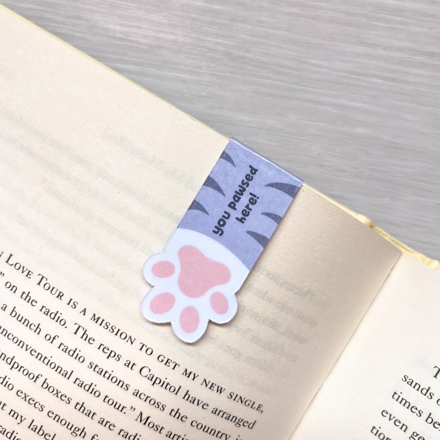 You Pawsed Here Magnetic Bookmarks - Choice of 2