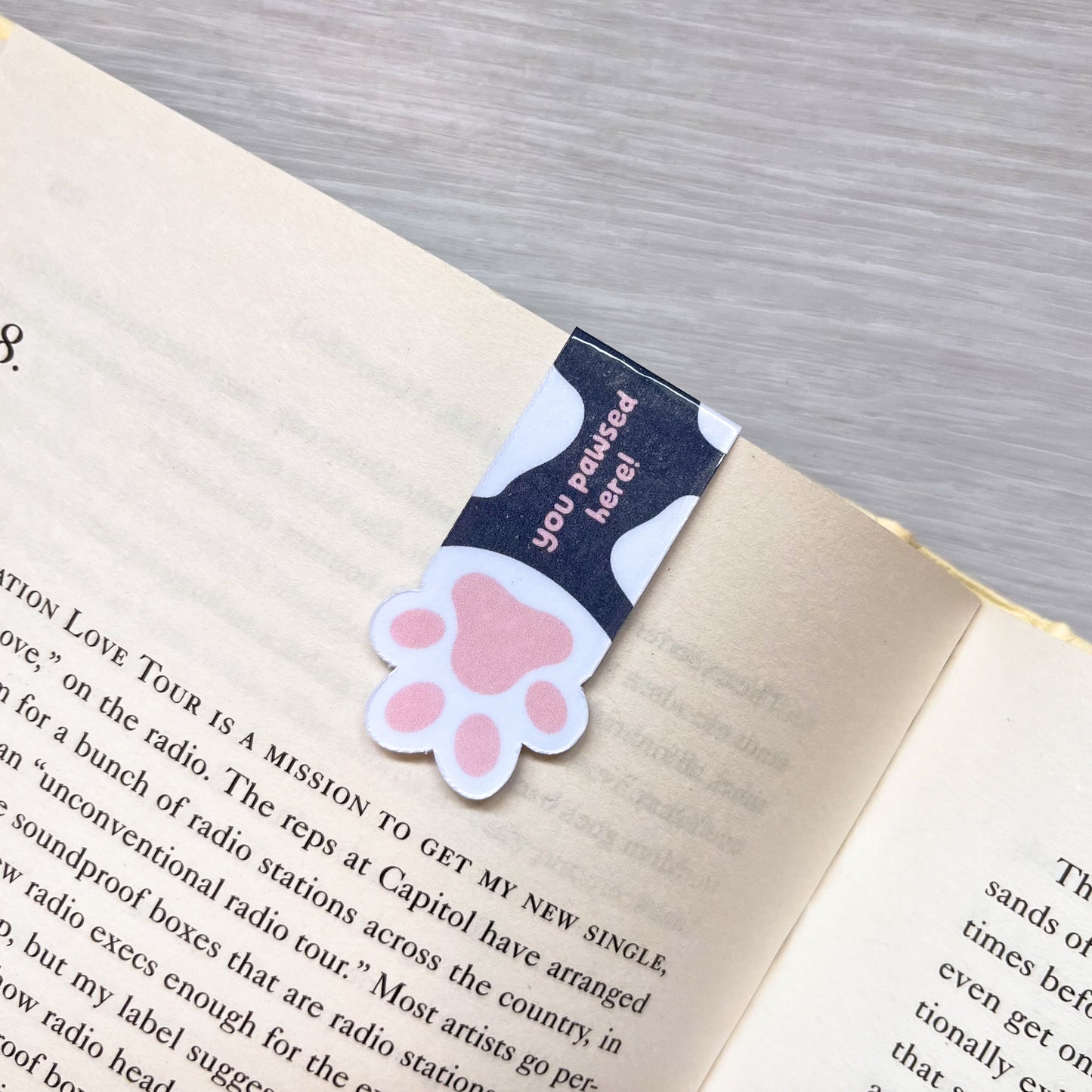 You Pawsed Here Magnetic Bookmarks - Choice of 2