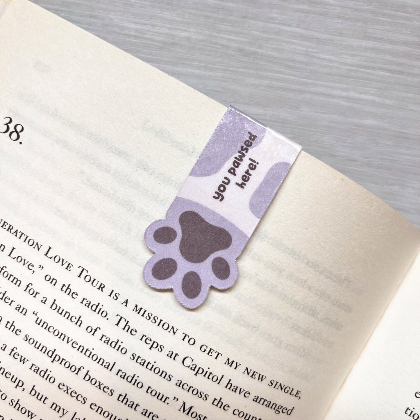 You Pawsed Here Magnetic Bookmarks - Choice of 2