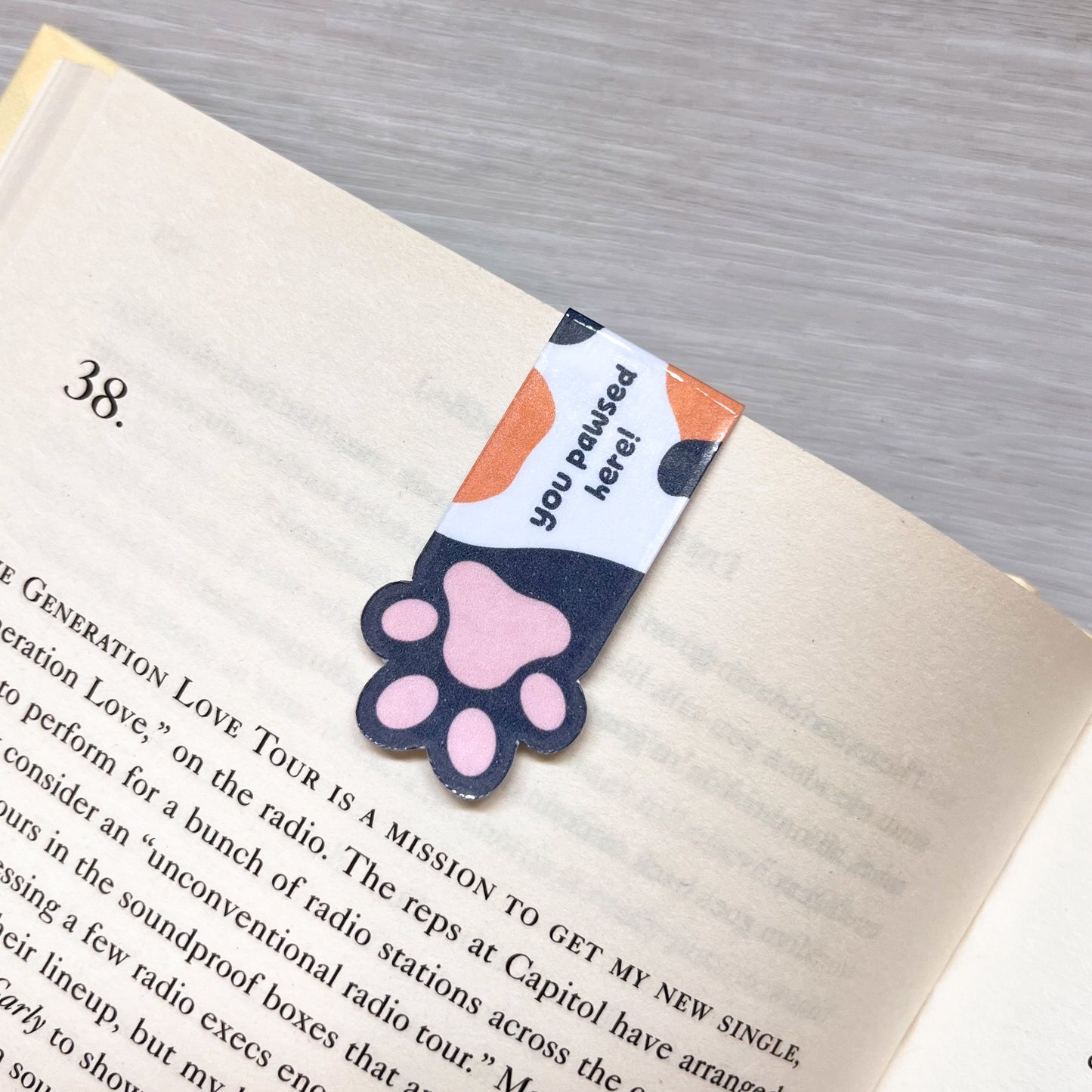 You Pawsed Here Magnetic Bookmarks - Choice of 2