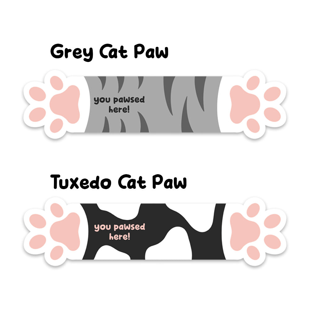 You Pawsed Here Magnetic Bookmarks - Choice of 2