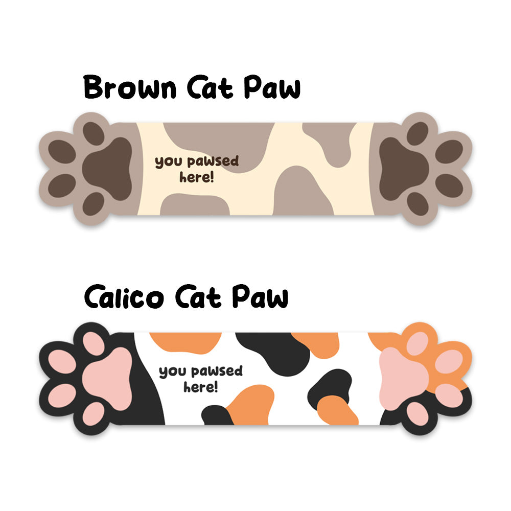 You Pawsed Here Magnetic Bookmarks - Choice of 2