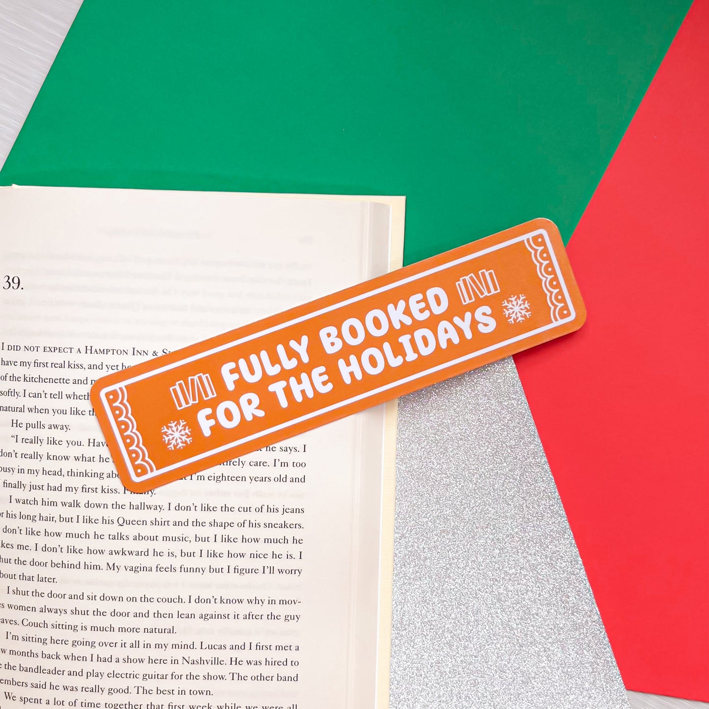 Fully Booked For The Holidays Bookmark