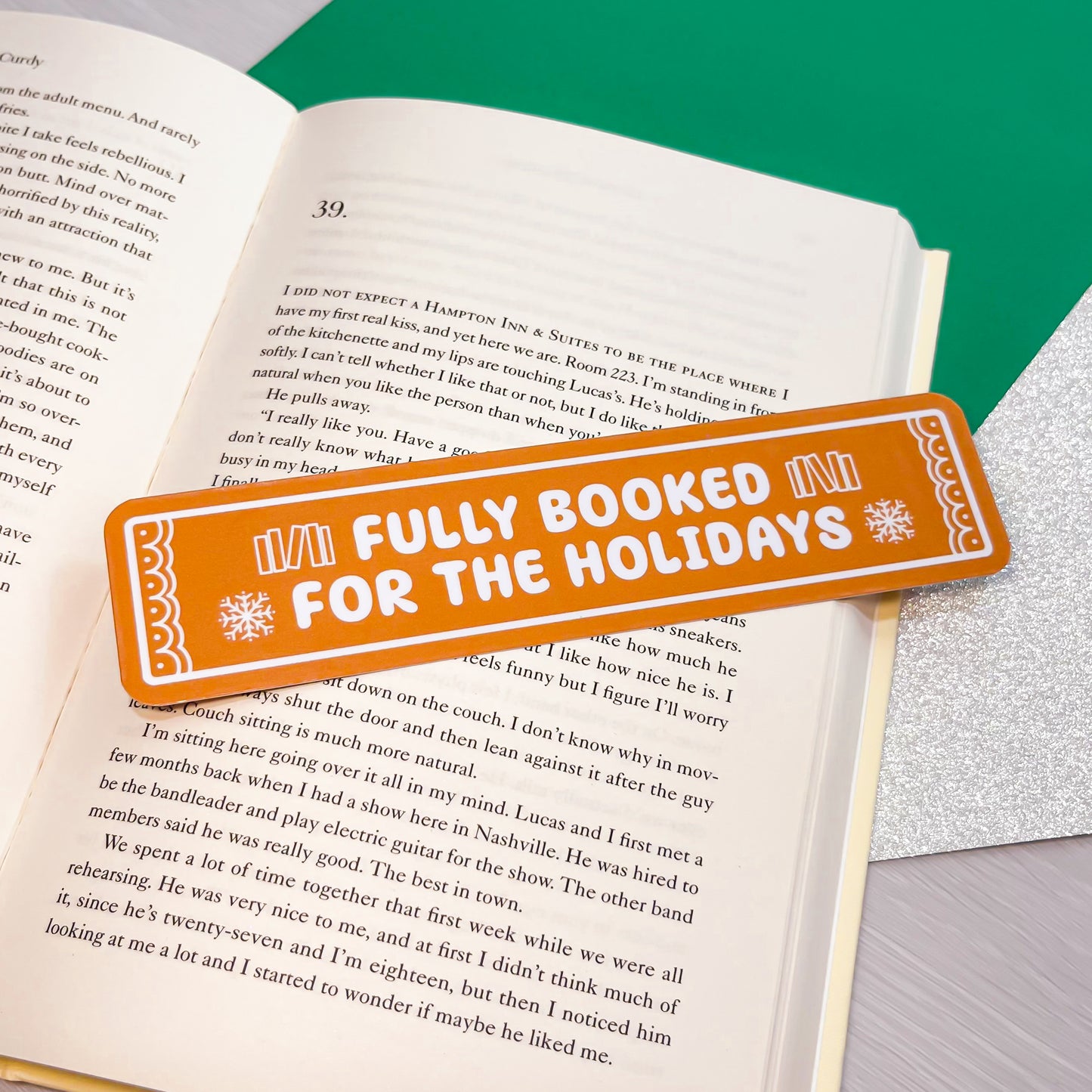 Fully Booked For The Holidays Bookmark