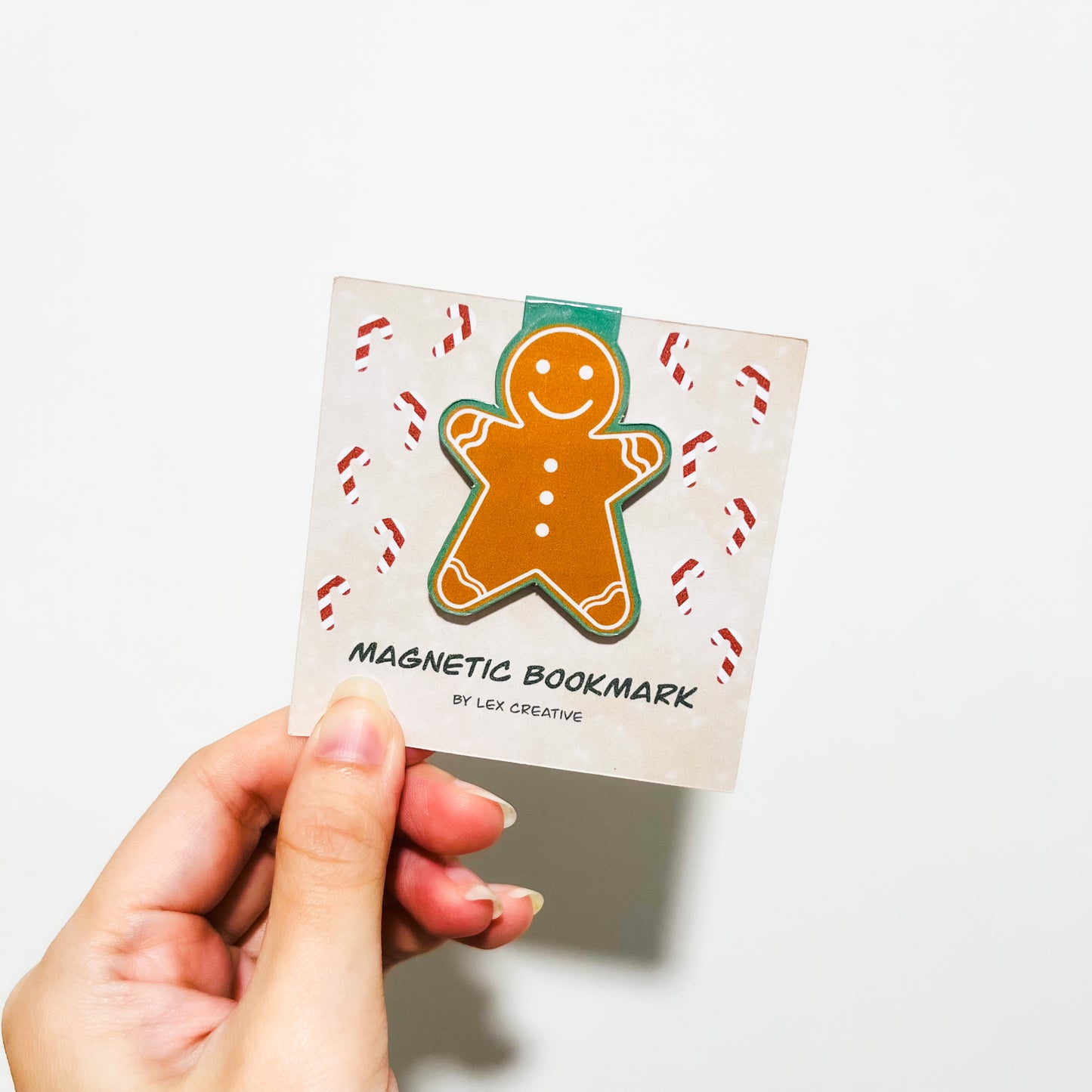 Gingerbread Man Magnetic Bookmark