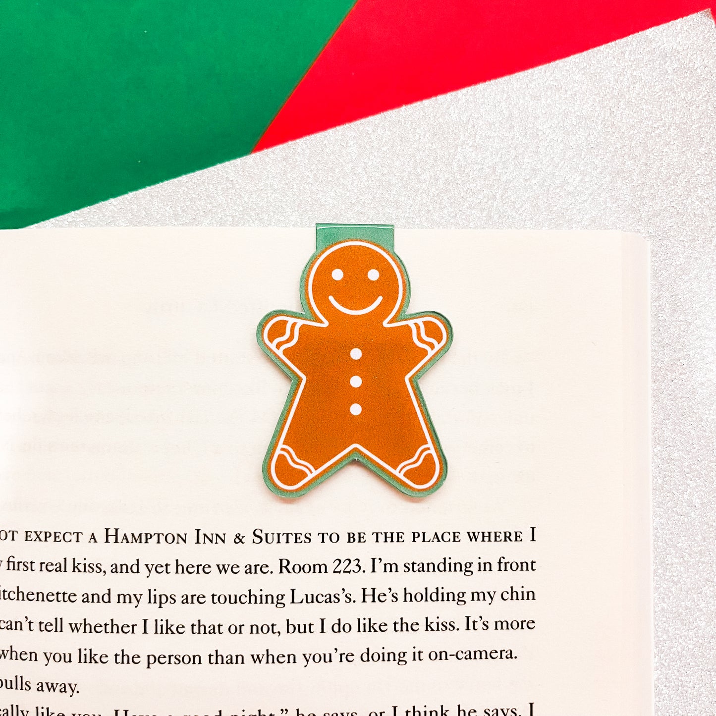 Gingerbread Man Magnetic Bookmark