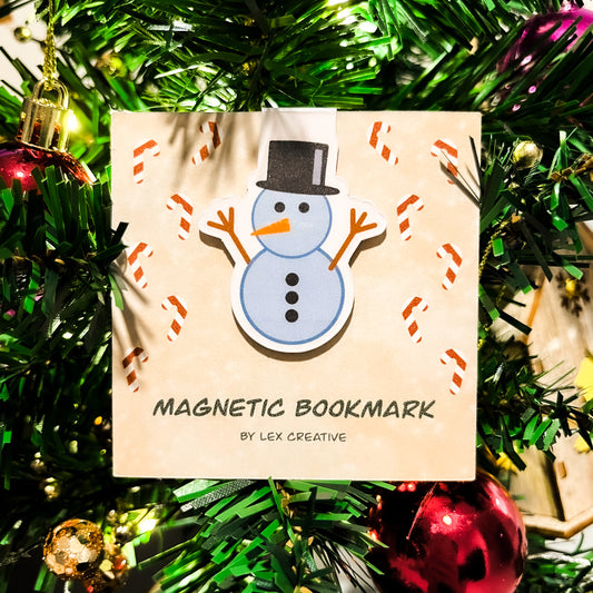 Snowman Magnetic Bookmark