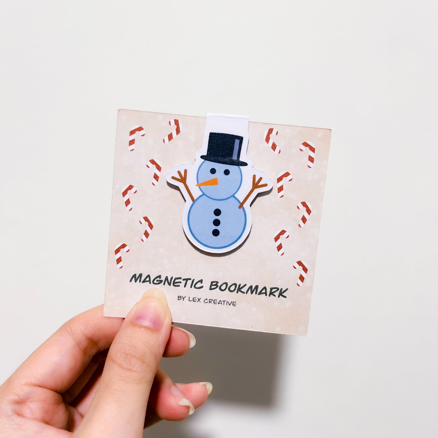 Snowman Magnetic Bookmark